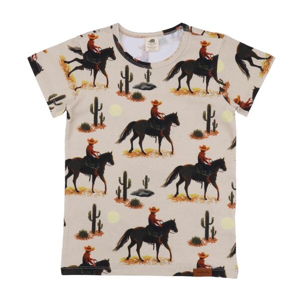 Walkiddy The Cowboy - Baumwolle (Bio) - beige - T-Shirt von Walkiddy