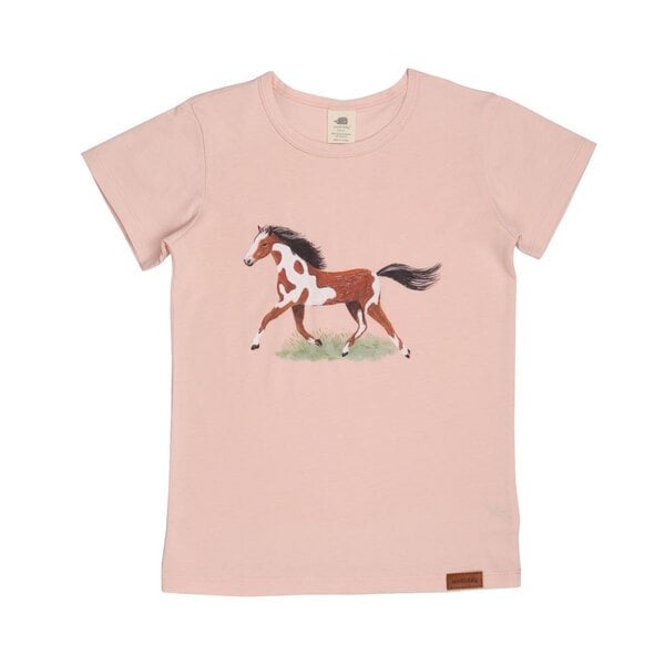 Walkiddy The Horses - Baumwolle (Bio) - Rosa - T-Shirt von Walkiddy