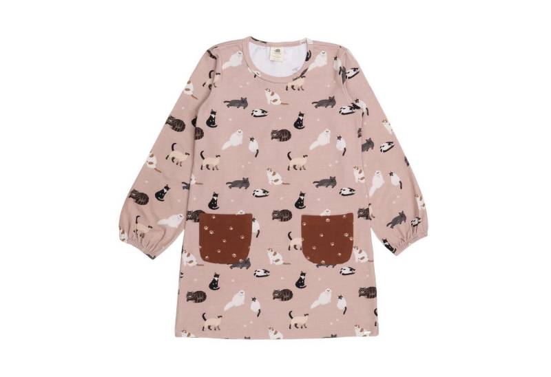 Walkiddy Tunikakleid Tunikakleid aus Bio-Baumwolle mit Katzenmotiv für Kinder von Walkiddy