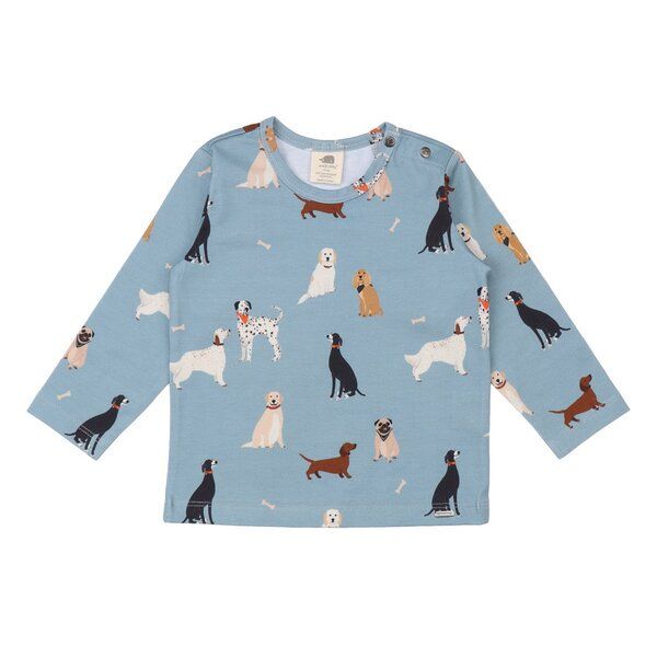 Various Dogs Walkiddy Bio-Kinder-T-Shirt Blau, nachhaltig & hautfreundlich, GOTS-zertifiziert Various Dogs Walkiddy Bio-Kinder-T-Shirt Blau, nachhaltig & hautfreundlich, GOTS-zertifiziert von Walkiddy