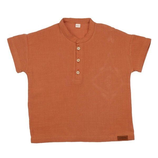 Baby T-Shirt Bio-Baumwolle Braun - Walkiddy - Nachhaltig & Umweltfreundlich von Walkiddy