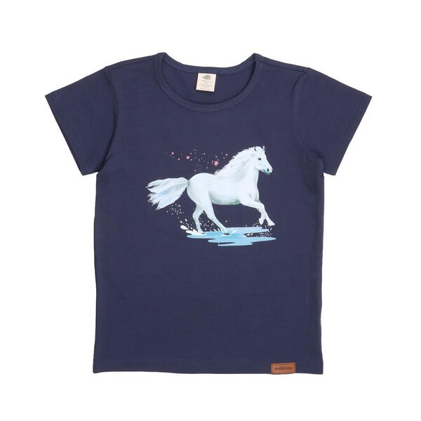 Walkiddy White Horses - Dunkel Blau - T-shirt von Walkiddy
