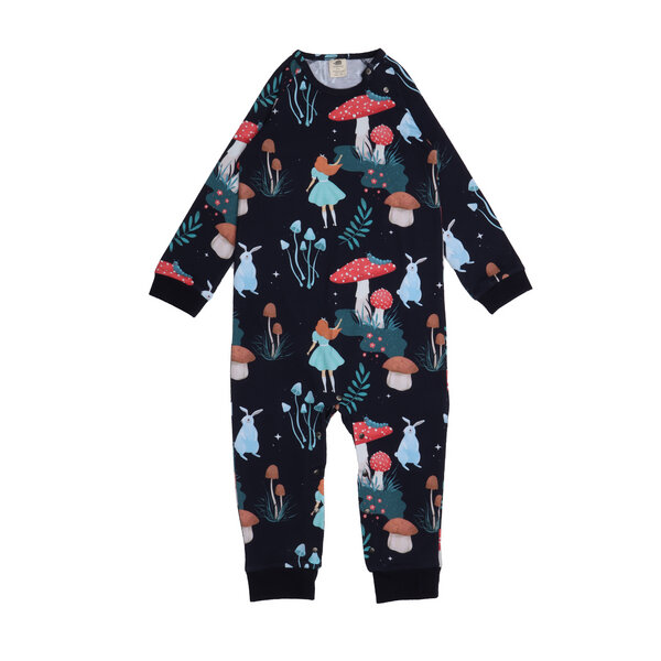 Walkiddy Wonderland - Dunkel Blau - Strampler lang Arm von Walkiddy