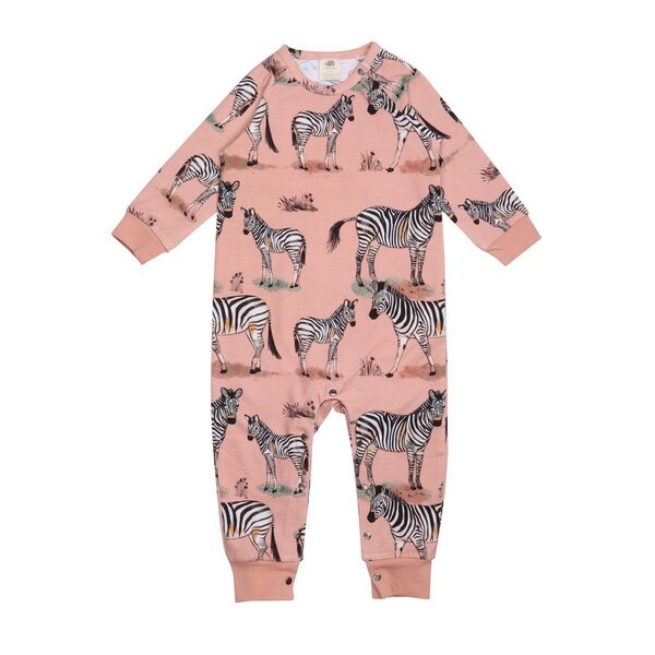 Walkiddy Zebra Family - Rosa - Strampler lang Arm von Walkiddy