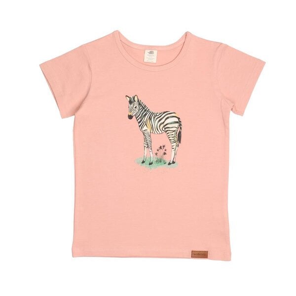Walkiddy Zebra Family - Rosa - T-shirt von Walkiddy