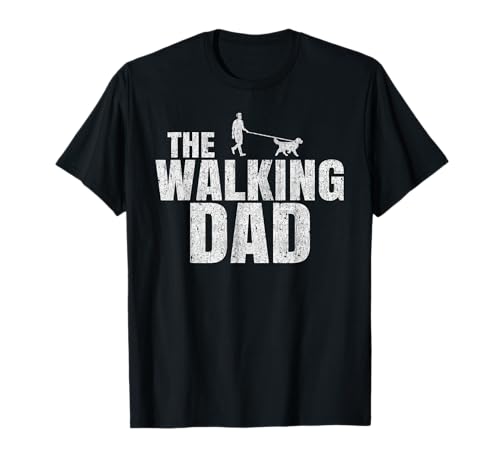Herren The Walking Dad Vatertag Geschenk Gassi Gehen Hunde Vater T-Shirt von Walking Dad Vatertag Hunde Motive