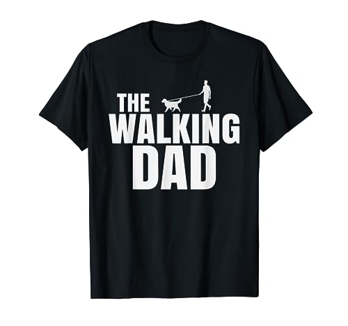 Herren The Walking Dad Vatertag Geschenk Gassi Gehen Hunde Vater T-Shirt von Walking Dad Vatertag Hunde Motive