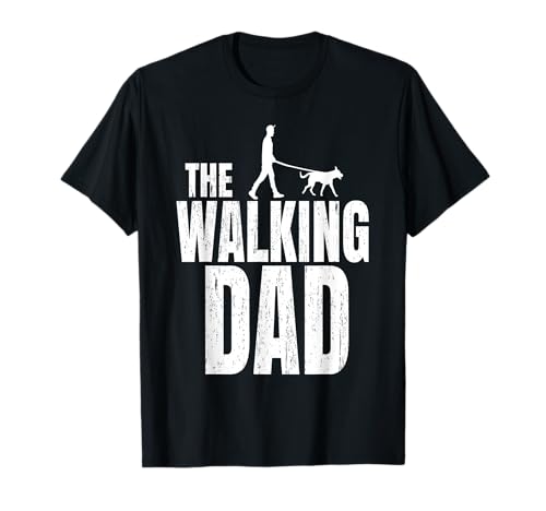 Herren The Walking Dad Vatertag Geschenk Gassi Gehen Hunde Vater T-Shirt von Walking Dad Vatertag Hunde Motive