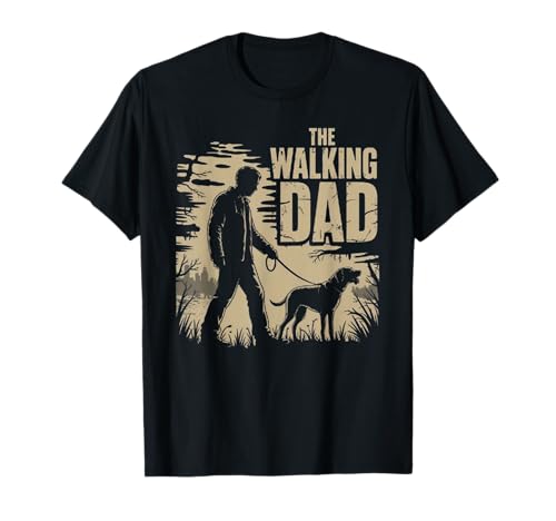 Herren The Walking Dad für Vatertag Gassi Gehen und Hunde Papa T-Shirt von Walking Dad Vatertag Hunde Motive