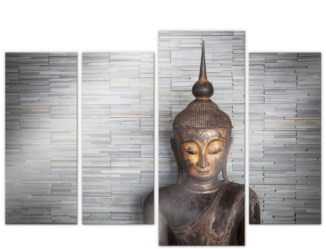 Wall-Art Mehrteilige Bilder "Thailand Buddha Set (4 teilig)", (Set, 4 St.) von Wall-Art