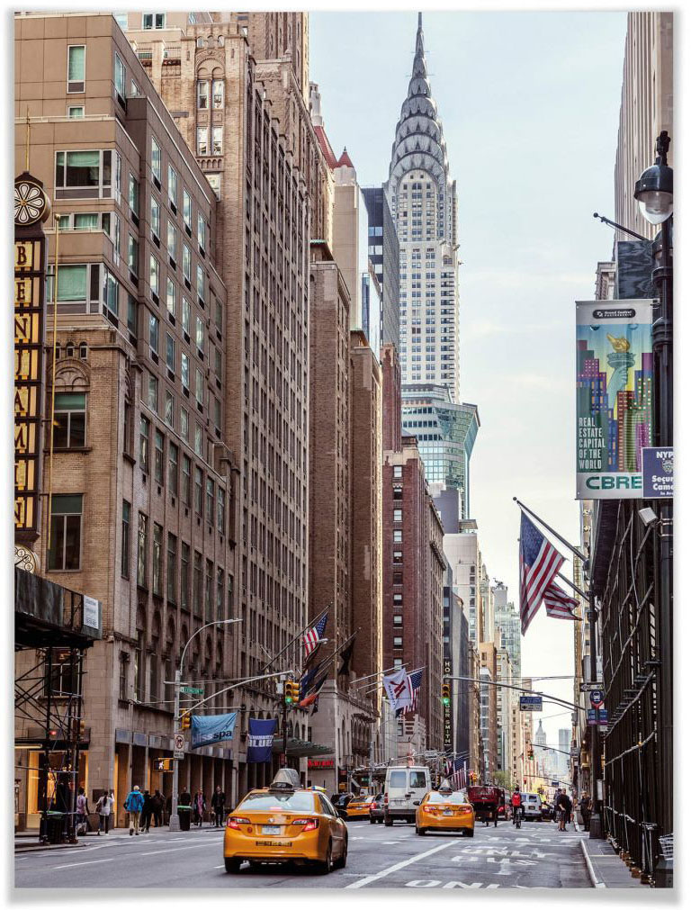 Wall-Art Poster "Chrysler Building New York", Gebäude, (1 St.) von Wall-Art