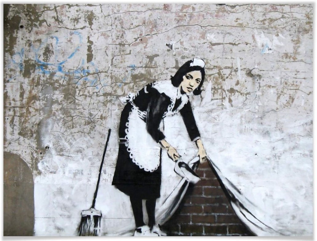 Wall-Art Poster "Graffiti Bilder Maid in London", Menschen, (1 St.) von Wall-Art