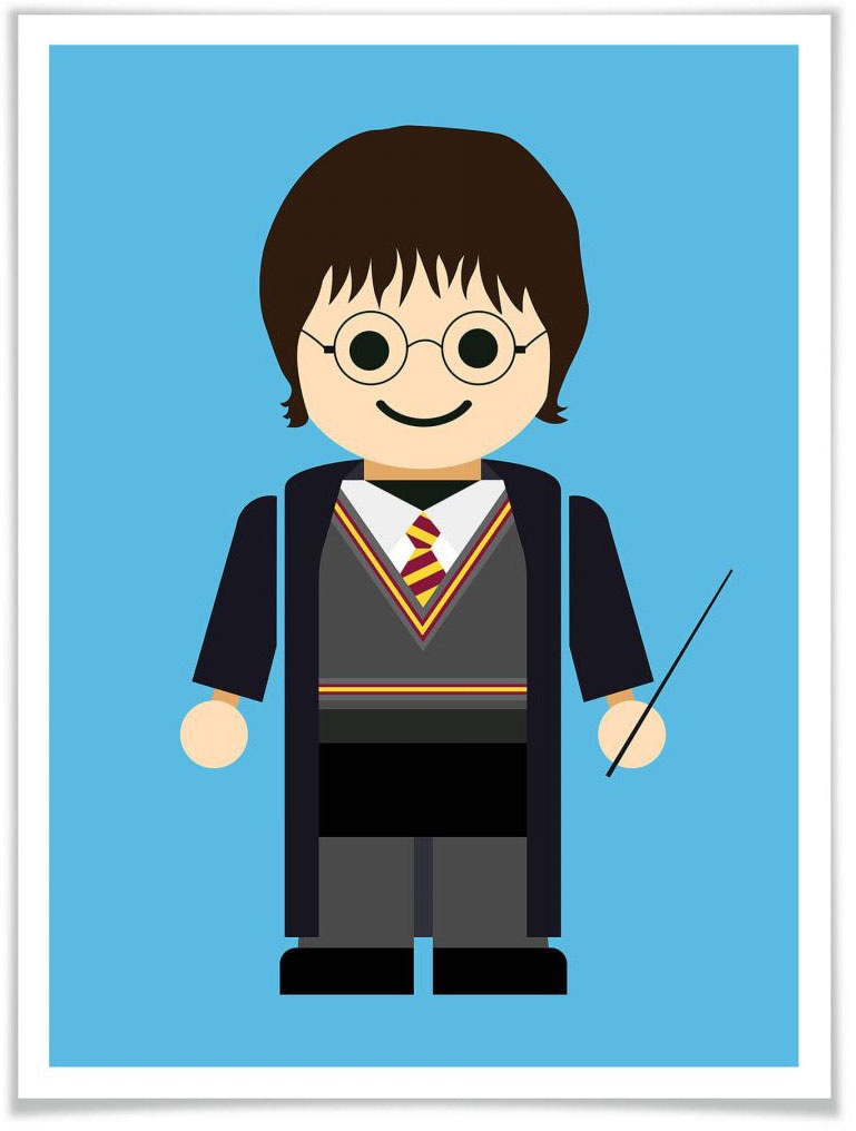 Wall-Art Poster "Playmobil Harry Potter Spielzeug", Kinder, (1 St.) von Wall-Art