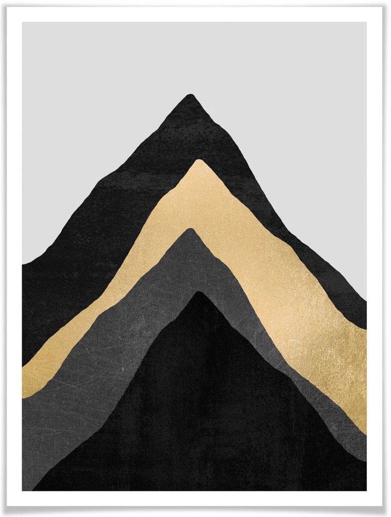 Wall-Art Poster "Vier Berge", Berge, (1 St.) von Wall-Art