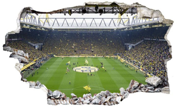 Wall-Art Wandtattoo "Borussia Dortmund Fan Choreo", (1 St.) von Wall-Art