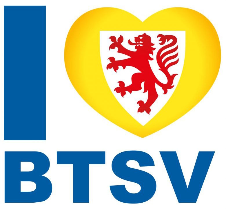 Wall-Art Wandtattoo "Eintracht Braunschweig I love BTSV", (1 St.) von Wall-Art