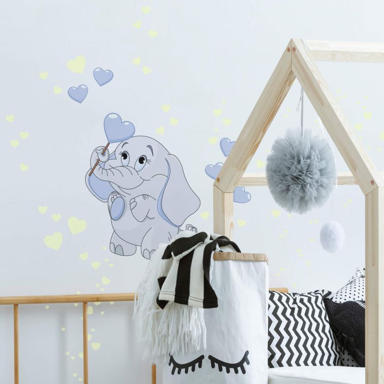 Wall-Art Wandtattoo "Elefantenbaby Leuchtsticker", (1 St.) von Wall-Art