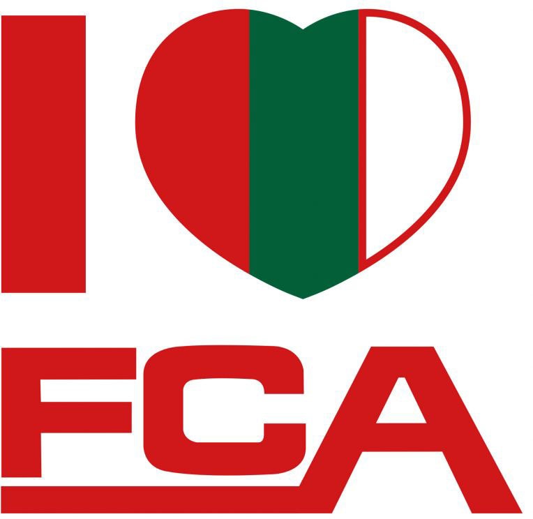 Wall-Art Wandtattoo "FC Augsburg I love FCA", (Set, 1 St.) von Wall-Art