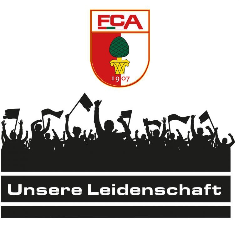 Wall-Art Wandtattoo "FC Augsburg Leidenschaft Fans", (1 St.) von Wall-Art