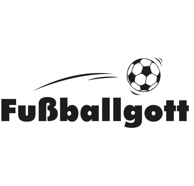 Wall-Art Wandtattoo "Fußball Aufkleber Fußballgott", (1 St.) von Wall-Art