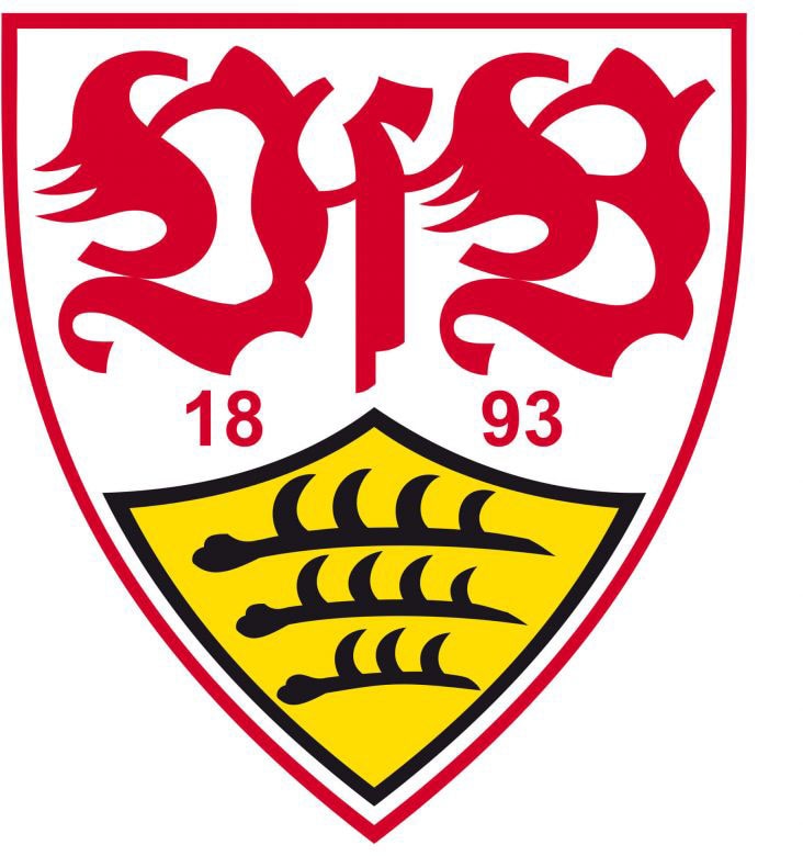 Wall-Art Wandtattoo "Fußball VfB Stuttgart Logo", selbstklebend, entfernbar von Wall-Art