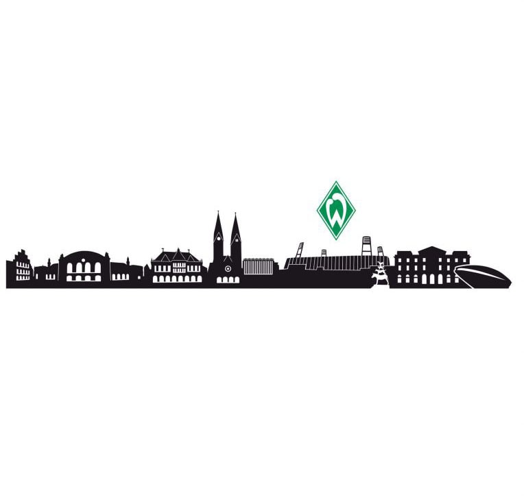 Wall-Art Wandtattoo "Fußball Werder Bremen Logo", (1 St.) von Wall-Art