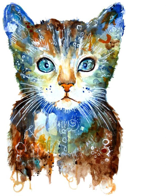 Wall-Art Wandtattoo "Lebensfreude Kleine Katze", (1 St.) von Wall-Art