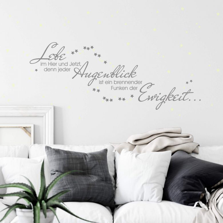 Wall-Art Wandtattoo "Leuchtspruch inkl. Leuchtsterne", (Set, 1 St.) von Wall-Art