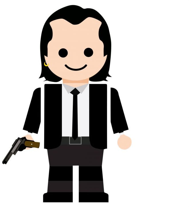 Wall-Art Wandtattoo "Pulp Fiction Vincent Vega", (1 St.) von Wall-Art