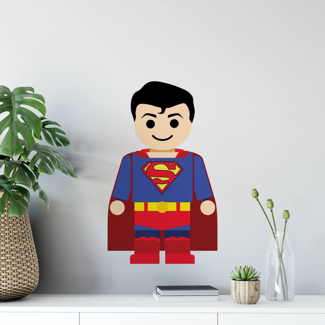 Wall-Art Wandtattoo "Spielfigur Superheld Superman", (1 St.), selbstklebend, entfernbar von Wall-Art