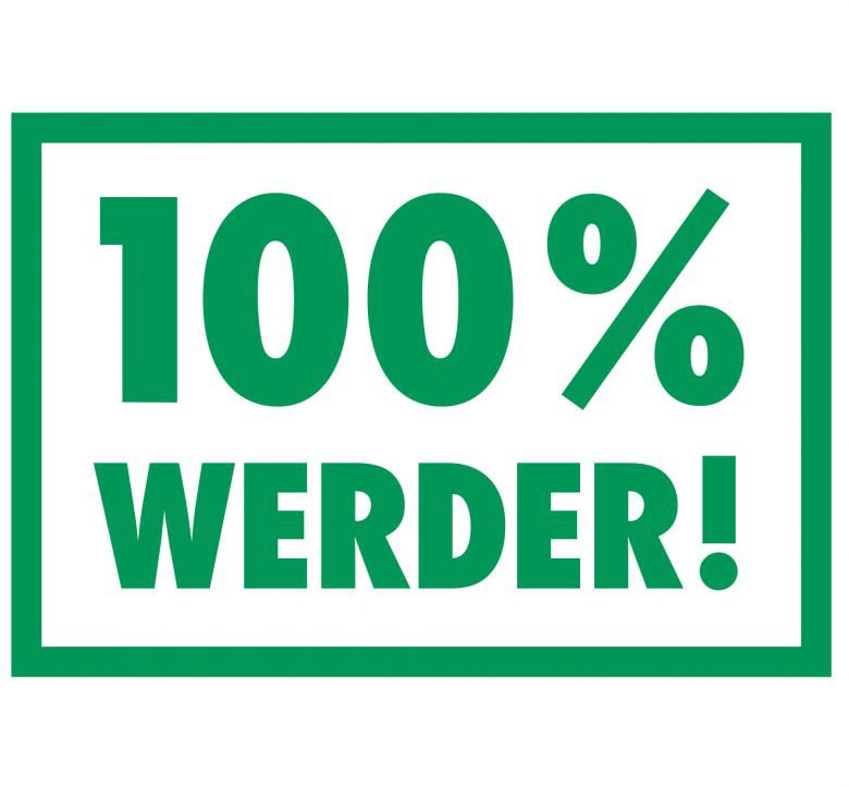 Wall-Art Wandtattoo "Werder Bremen 100%", (1 St.) von Wall-Art