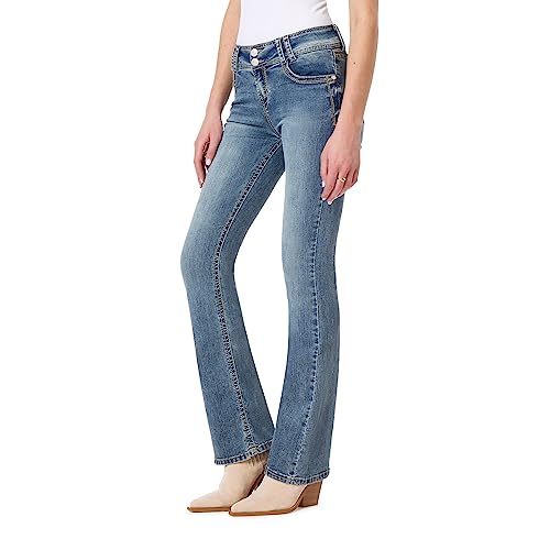 WallFlower Damen InstaStretch Luscious Curvy Bootcut Jeans, Galaxy, 27W / 32L von WallFlower