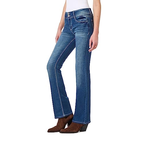 WallFlower Damen Instastretch Luscious Curvy Bootcut Jeans, Chrystie Pure, 25W / 32L von WallFlower