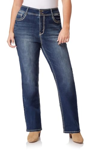 WallFlower Damen Luscious Curvy Bootcut Mid Rise Insta Stretch Juniors (Standard und Plus) Jeans, Heidi, 16W von WallFlower