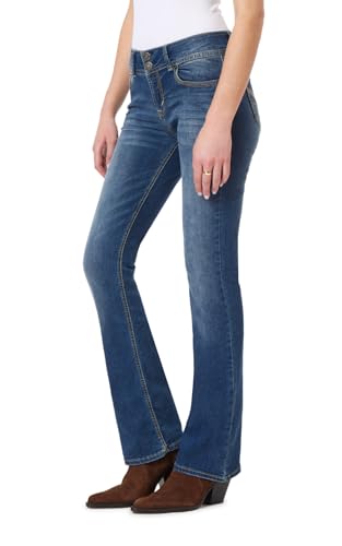 WallFlower Damen Luscious Curvy Bootcut Mid Rise Insta Stretch Juniors (Standard und Plus) Jeans, Magie, 31W / 32L von WallFlower