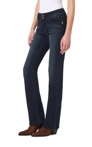 WallFlower Damen Luscious Curvy Bootcut Mid-Rise Insta Stretch Juniors (Standard und Plus) Jeans, Brombeere, 54 Mehr Lange von WallFlower