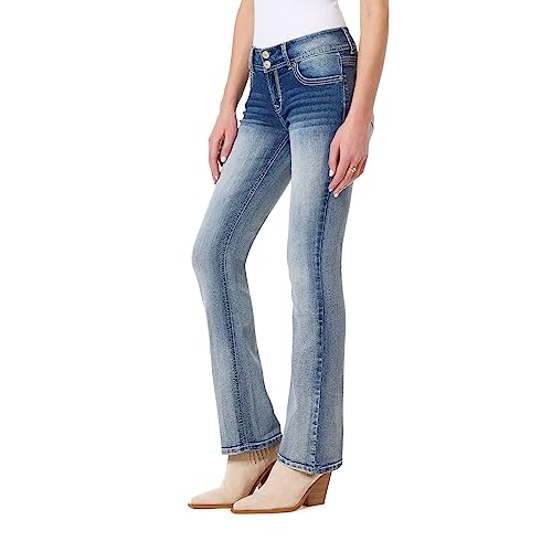 WallFlower Damen Luscious Curvy Bootcut Mid Rise Insta Stretch Juniors (Standard und Plus) Jeans, Camille, 48 Mehr Kurz von WallFlower