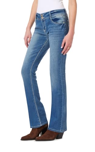 WallFlower Damen Luscious Curvy Bootcut Mid-Rise Insta Stretch Juniors (Standard und Plus) Jeans, Jenny, 50 Mehr Kurz von WallFlower