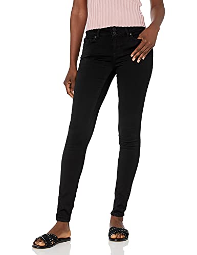 WallFlower Damen Ultra Skinny Insta Soft Junior (Standard und Plus) Jeans, schwarz, 50 Mehr Kurz von WallFlower