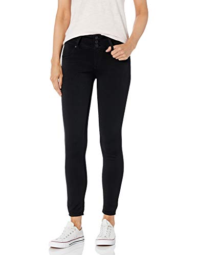 WallFlower Women's High-Waisted InstaSoft Sassy Skinny Jeans, Noir, 9 Short von WallFlower