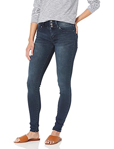 WallFlower Women's High-Waisted InstaSoft Sassy Skinny Jeans, Shannon, 11 Short von WallFlower