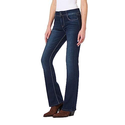 WallFlower Women's InstaStretch Luscious Curvy Bootcut Jeans, Betsy Pure, 7 Short von WallFlower