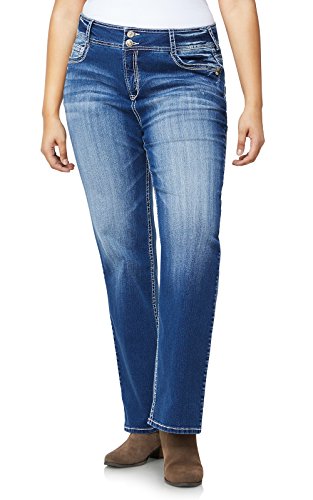 WallFlower Women's Size InstaStretch Luscious Curvy Bootcut Jeans, Jenna, 24 Plus Long von WallFlower
