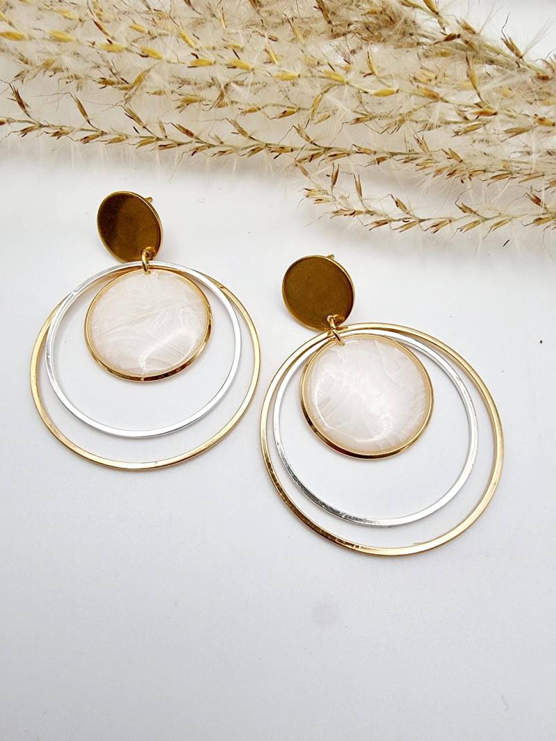 Bicolor Creolen Bicolor Creolen von WallisKunstwerkstatt