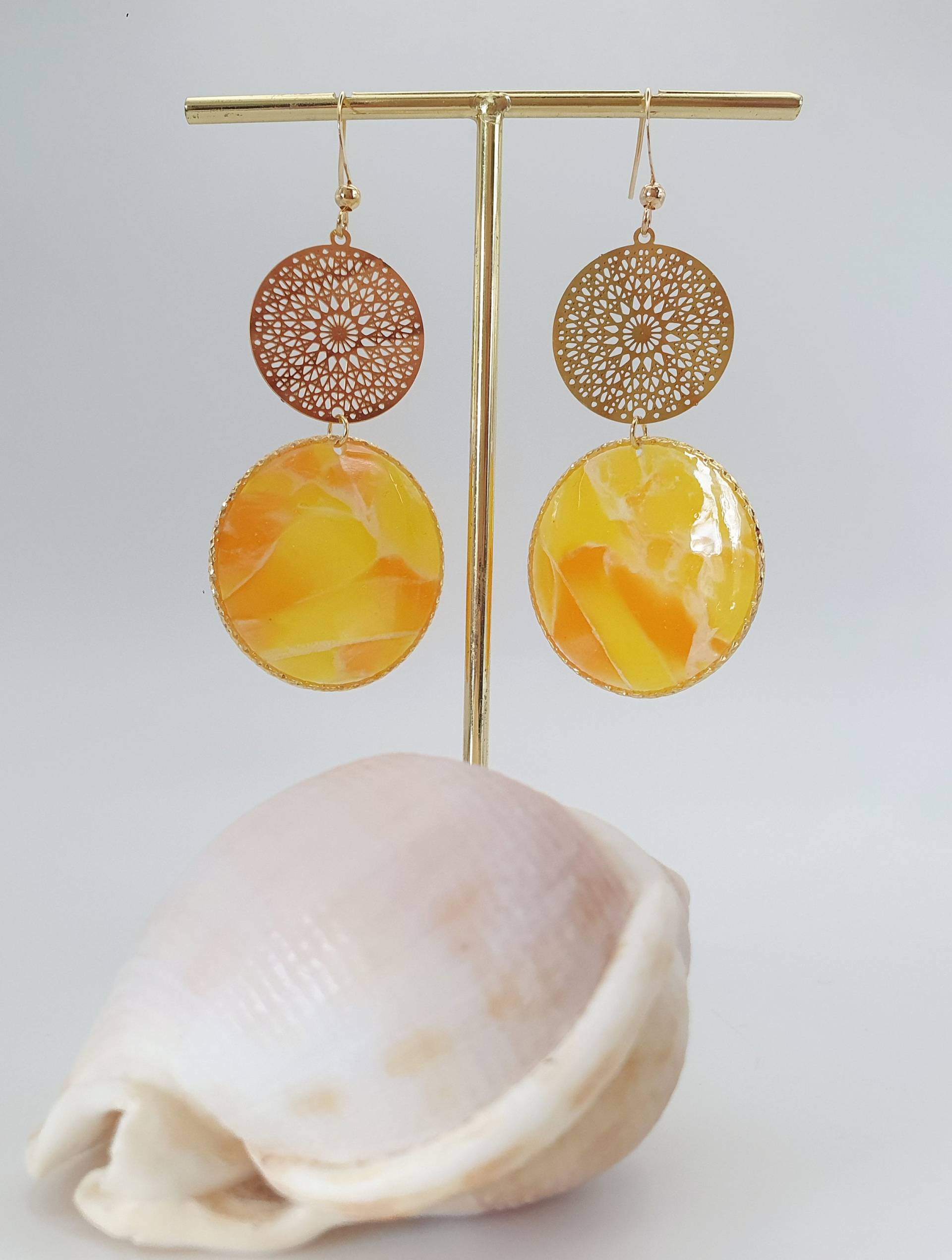 Mandala Ohrringe Mandala Ohrringe von WallisKunstwerkstatt