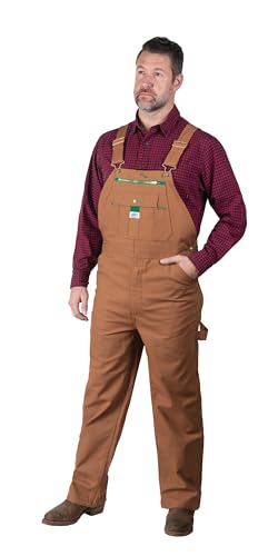 Walls Herren Duck Bib Overall, Pecan, 34W / 32L von Liberty