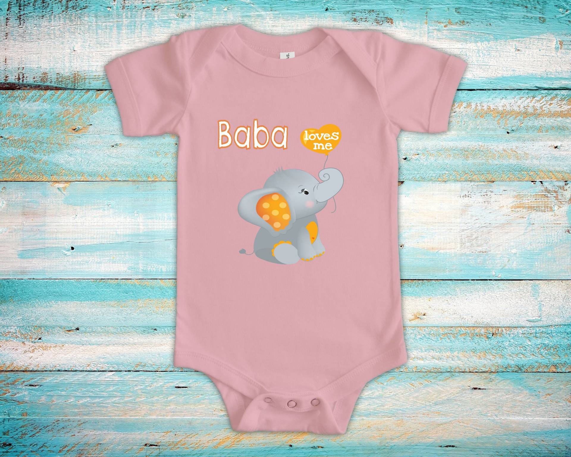 Baba Liebt Mich Süßer Opa Name Baby Bodysuit, Tshirt Oder Kleinkind Shirt Perser Großvater Geschenk Schwangerschaft Ankündigung von WalltoWallMall