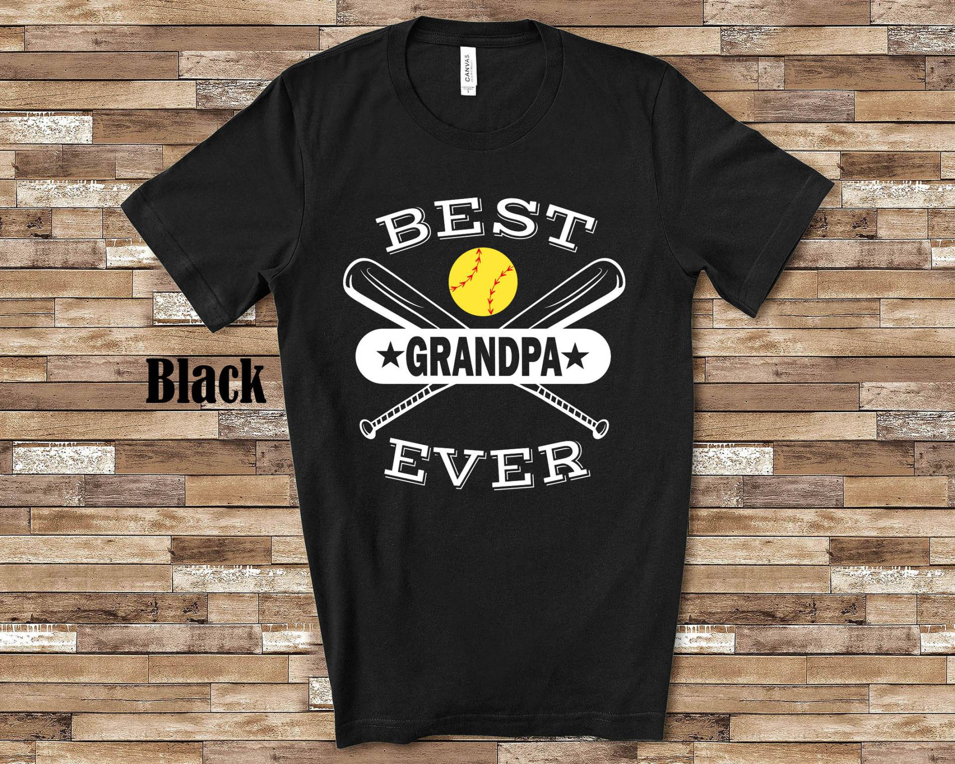 Bestes Softball Opa Shirt - Ideal Für Vatertag, Geburtstag Oder Weihnachten Geschenk Großvater Mit Enkelin Ball Spieler von WalltoWallMall