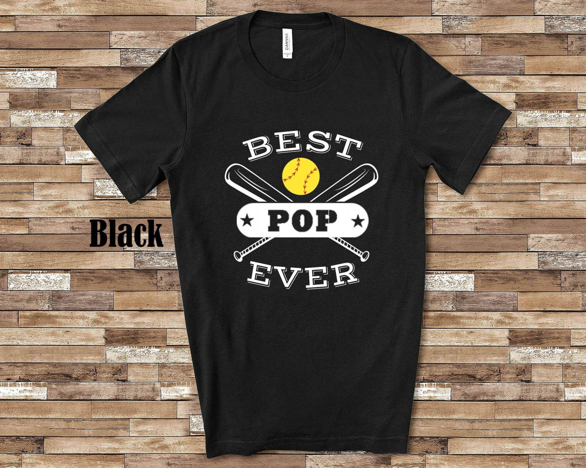 Bestes Softball Pop Ever Shirt Für Opa - Tolles Vatertag Geburtstag Weihnachtsgeschenk Großvater Der Spieler Enkelin von WalltoWallMall