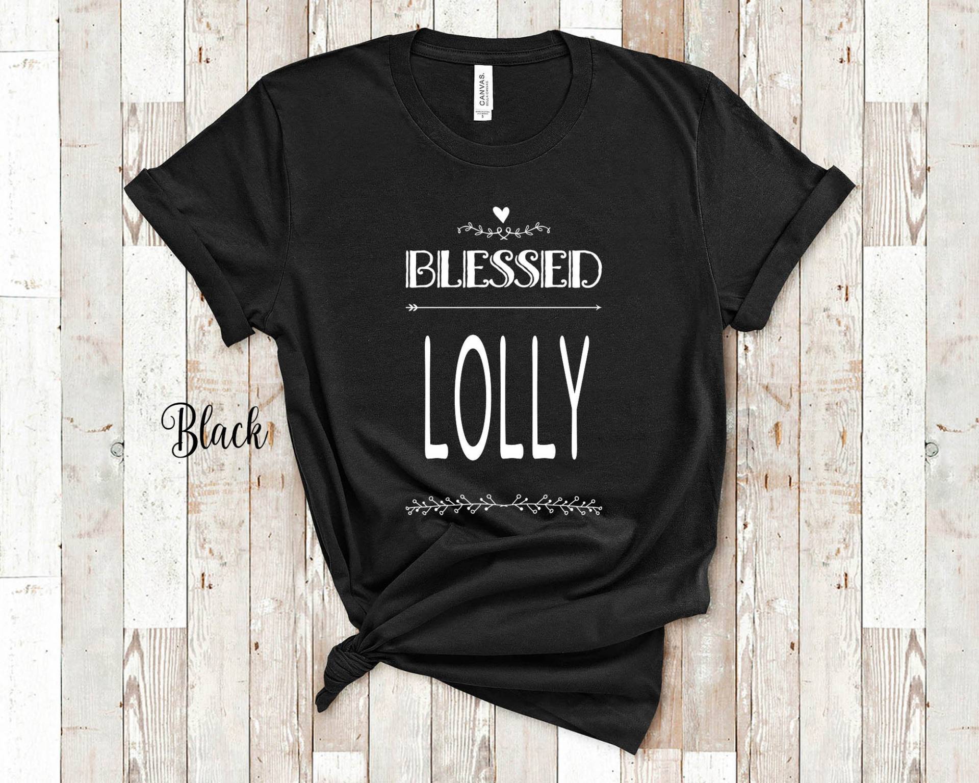 Blessed Lolly Grandma Tshirt Spezielle Großmutter Geschenkidee Für Muttertag, Geburtstag, Weihnachten Oder Schwangerschaftsmitteilung von WalltoWallMall